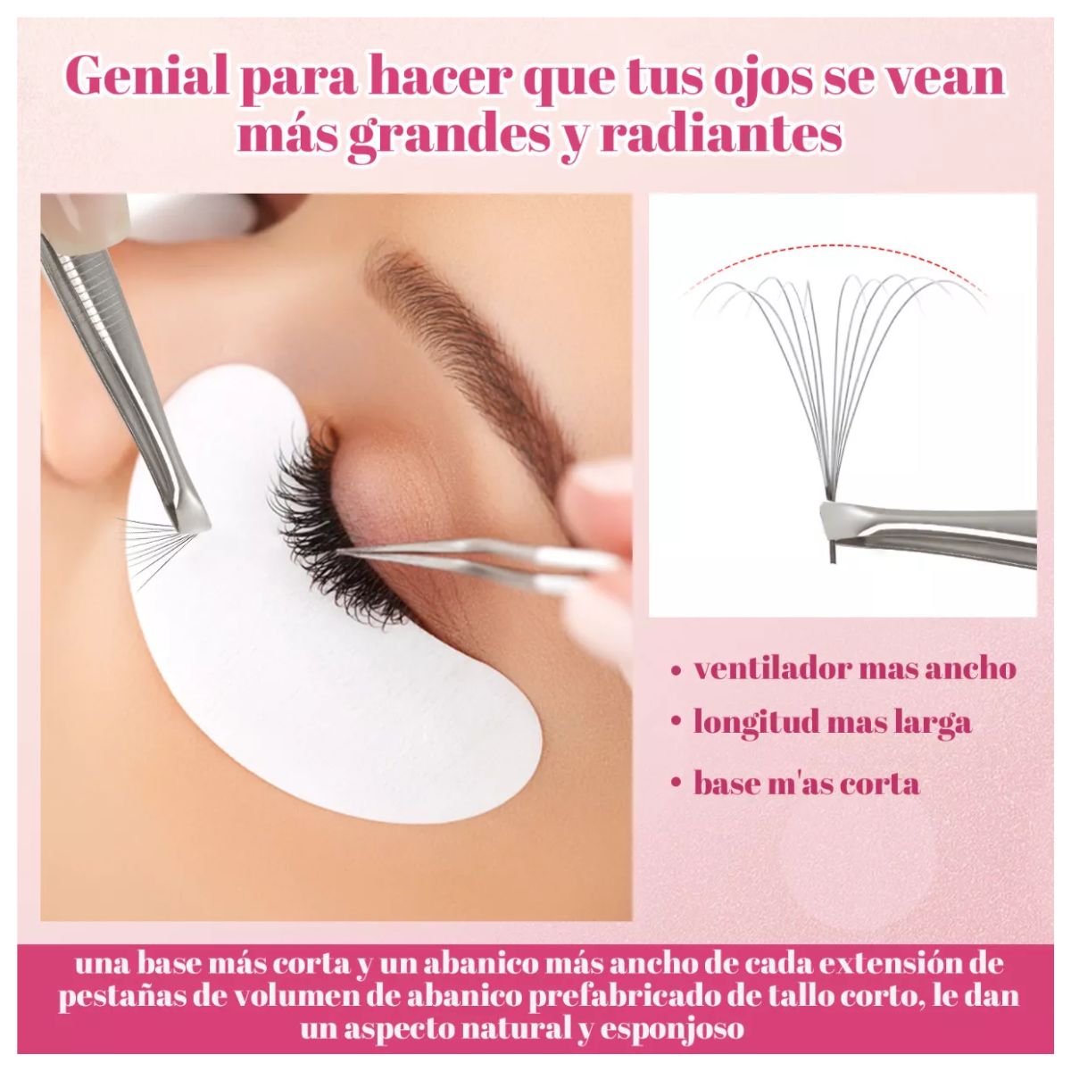 Extensión De Pestañas 10d 10-18 Mm Mix 0.07d 