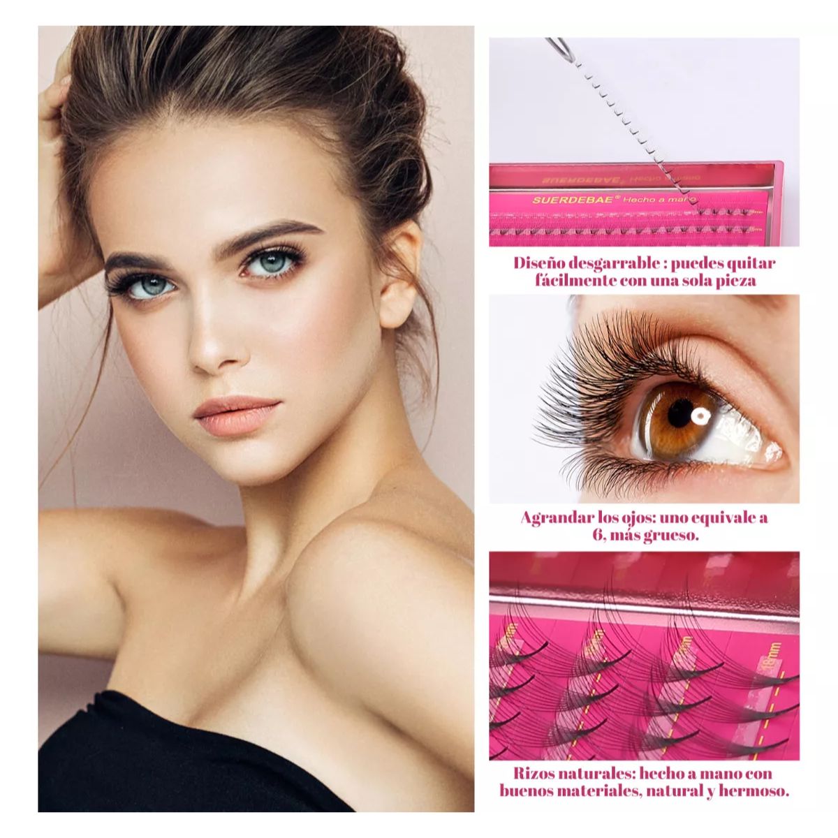 Extensión De Pestañas 10d 10-18 Mm Mix 0.07d 