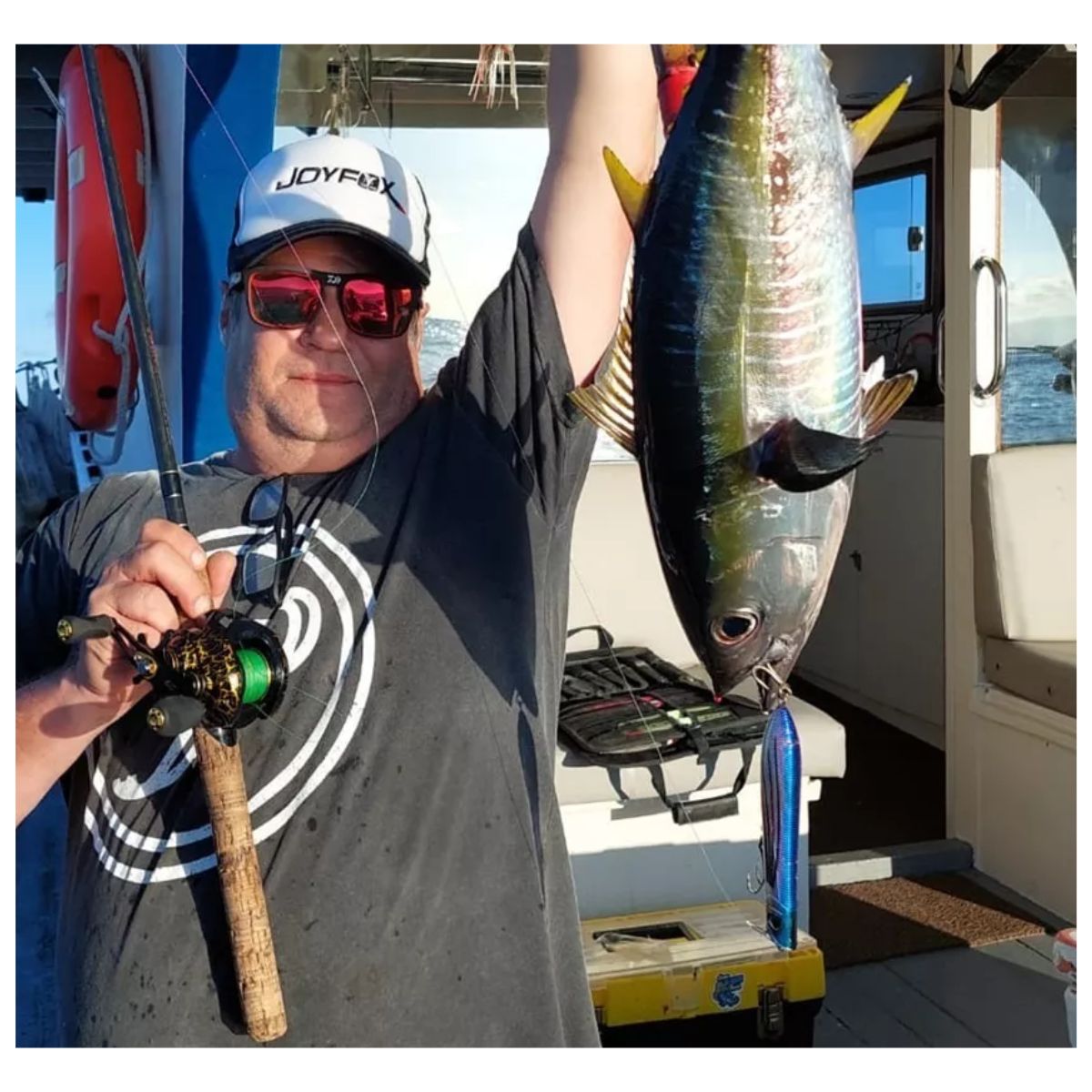 Línea Trenzada Cuerda Pesca Jof 1000 Mts  Green 22 Libras verde