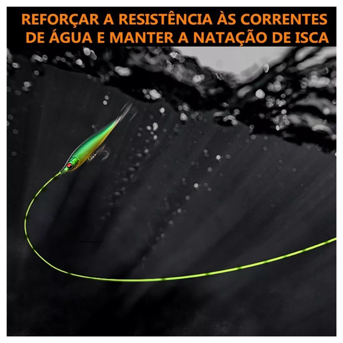 Línea Trenzada Cuerda Pesca Jof 1000 Mts  Green 22 Libras verde