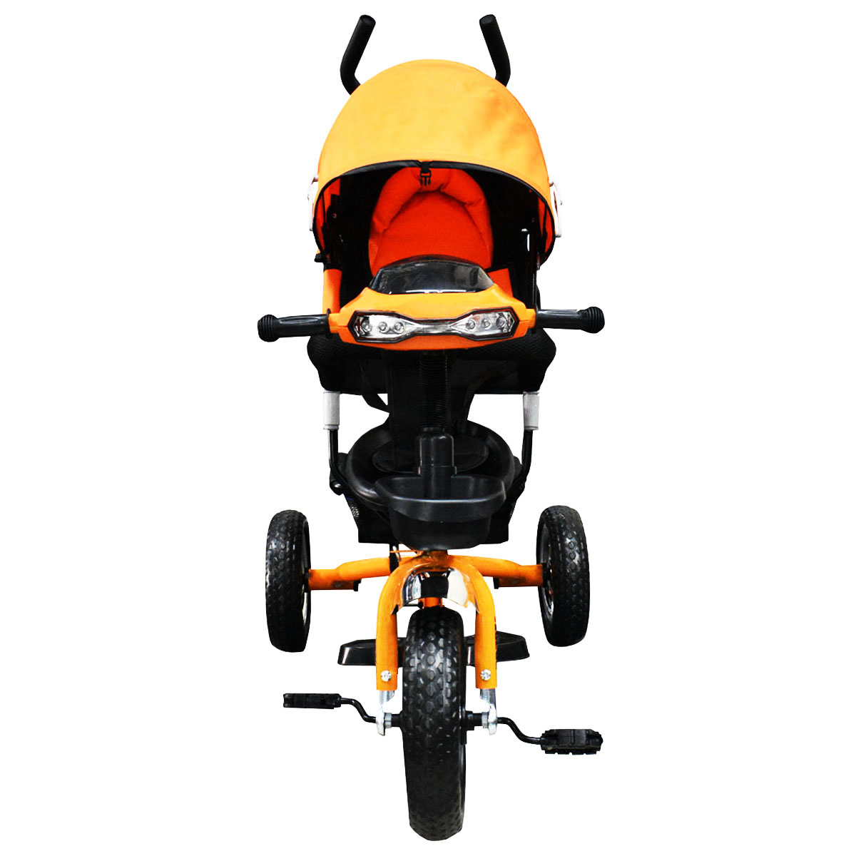  Triciclo triciclo triciclo para bebé, triciclo para bebé,  multifunción, color naranja con ruedas de goma, para niños de 2 a 6 años de  edad, para exteriores, color rosa, color azul (naranja) 
