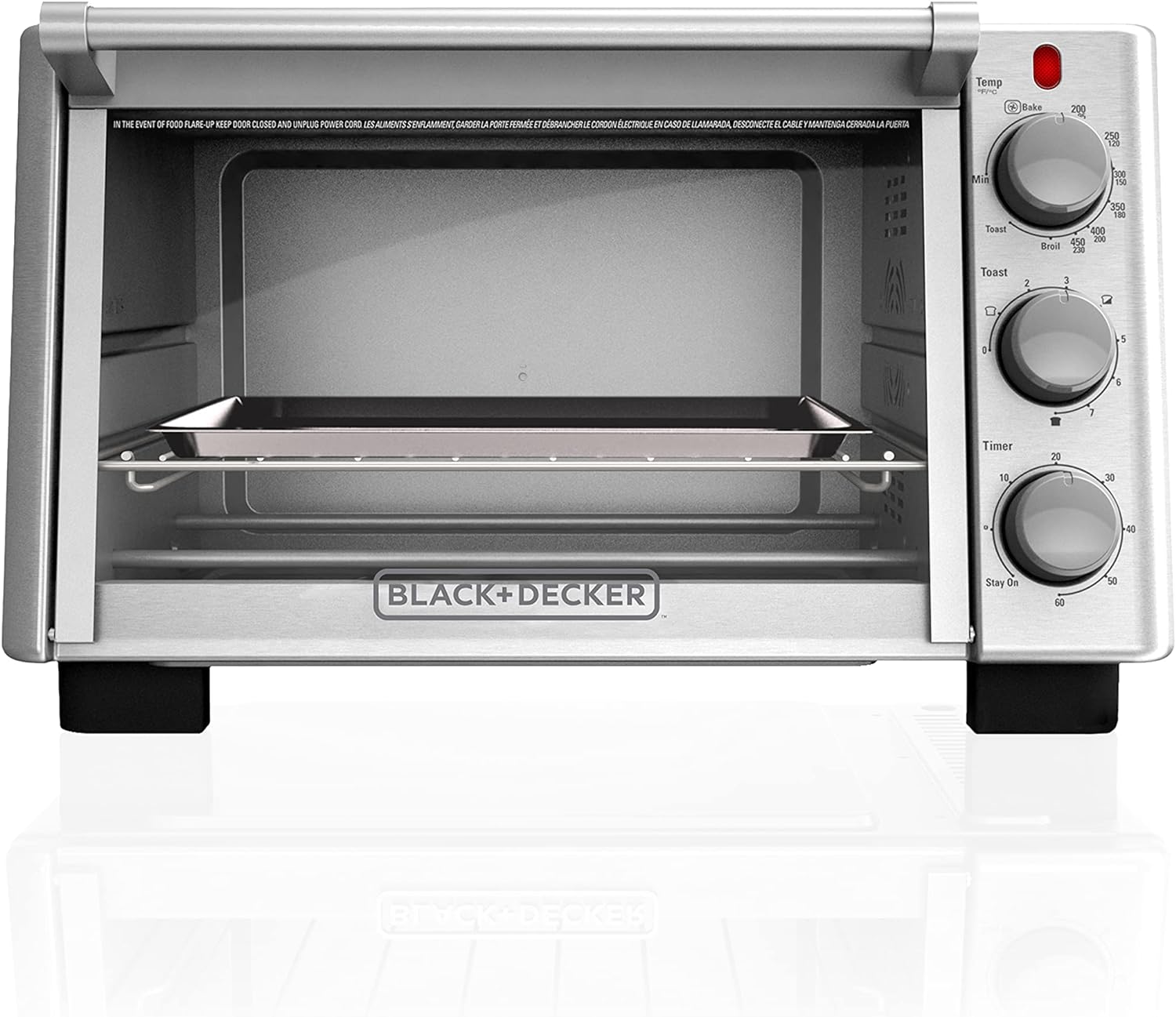 Horno tostador Black+Decker gris TO2050S-MX