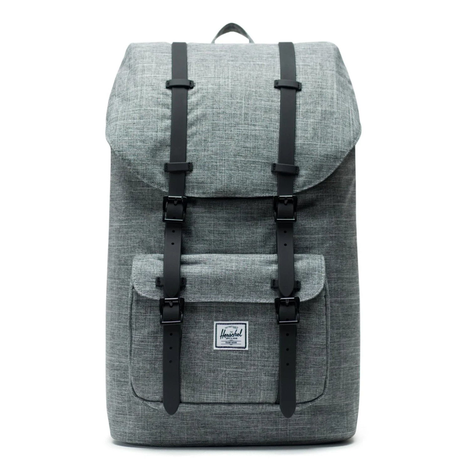 Mochila Herschel Little America Raven Crosshatch Gris  