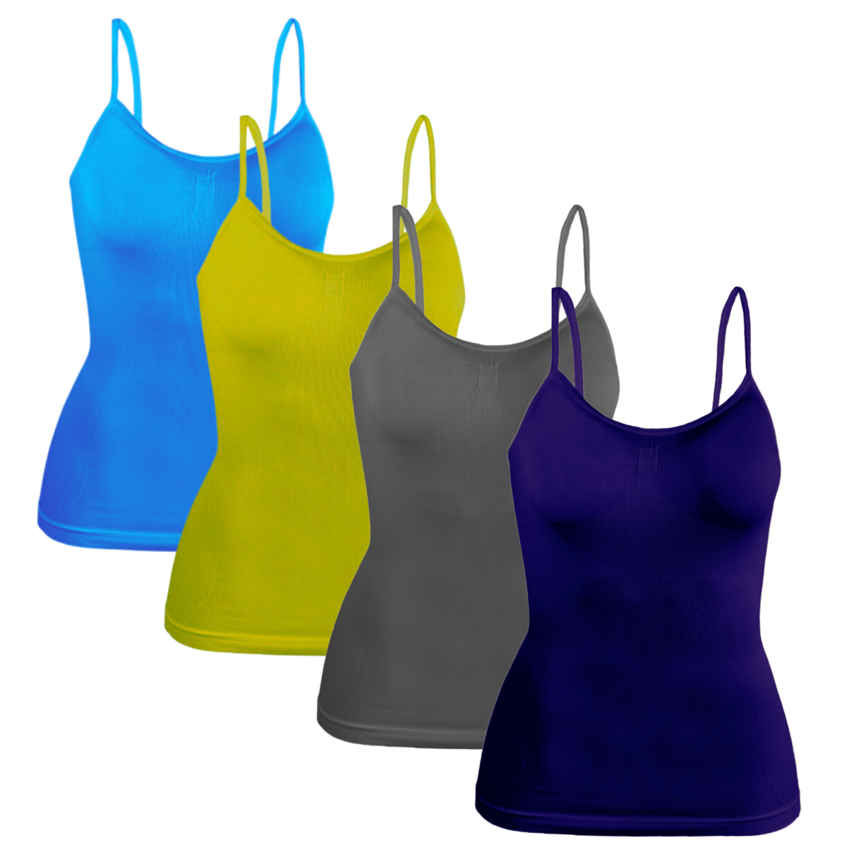 Set 4 Blusas Mujer Tirantes Casual Blusa Negra Crop Top Dama