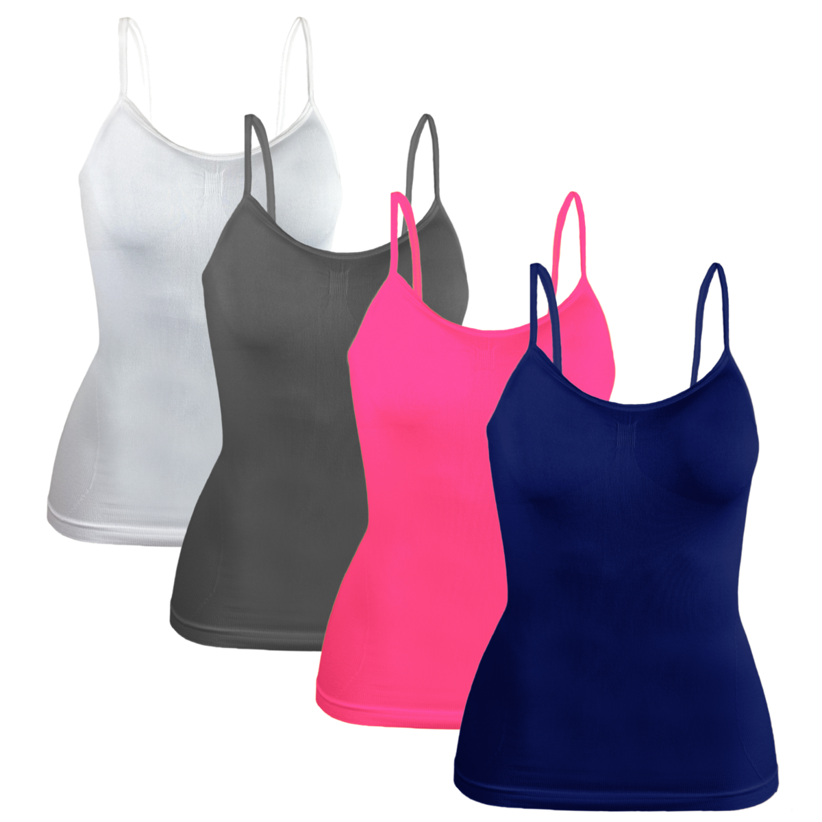 Set 4 Blusas Mujer Tirantes Casual Blusa Negra Crop Top Dama