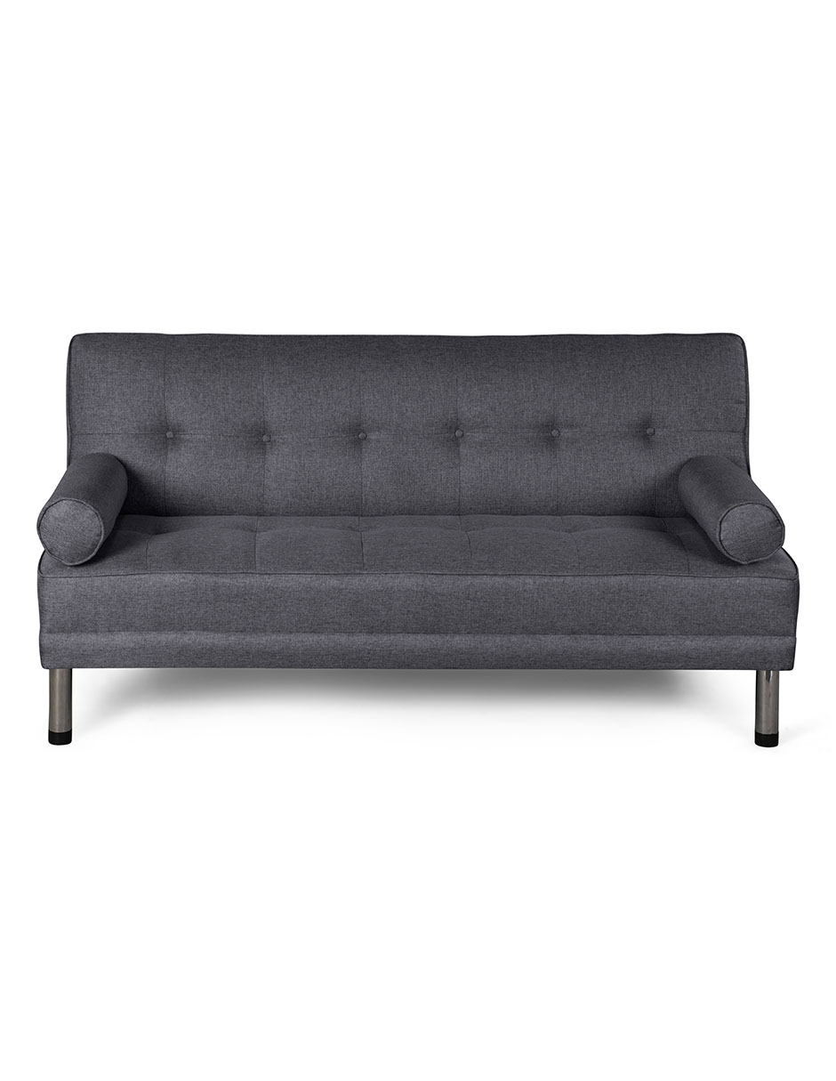 Sofá Cama De Lino Gris Oxford Modelo Calia Makora