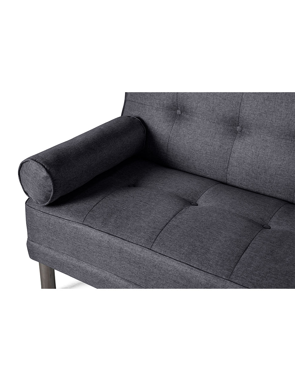 Sofá Cama De Lino Gris Oxford Modelo Calia Makora