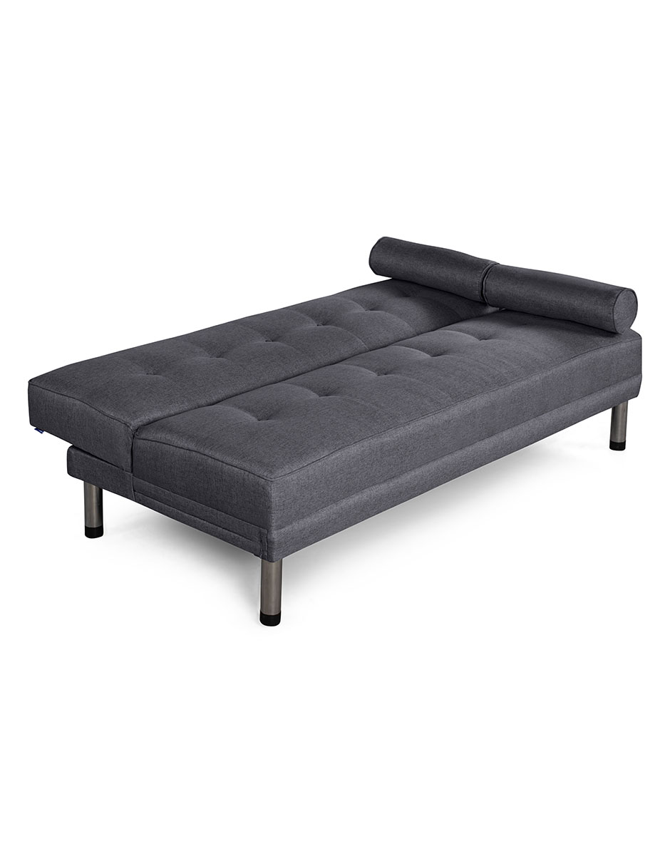 Sofá Cama De Lino Gris Oxford Modelo Calia Makora