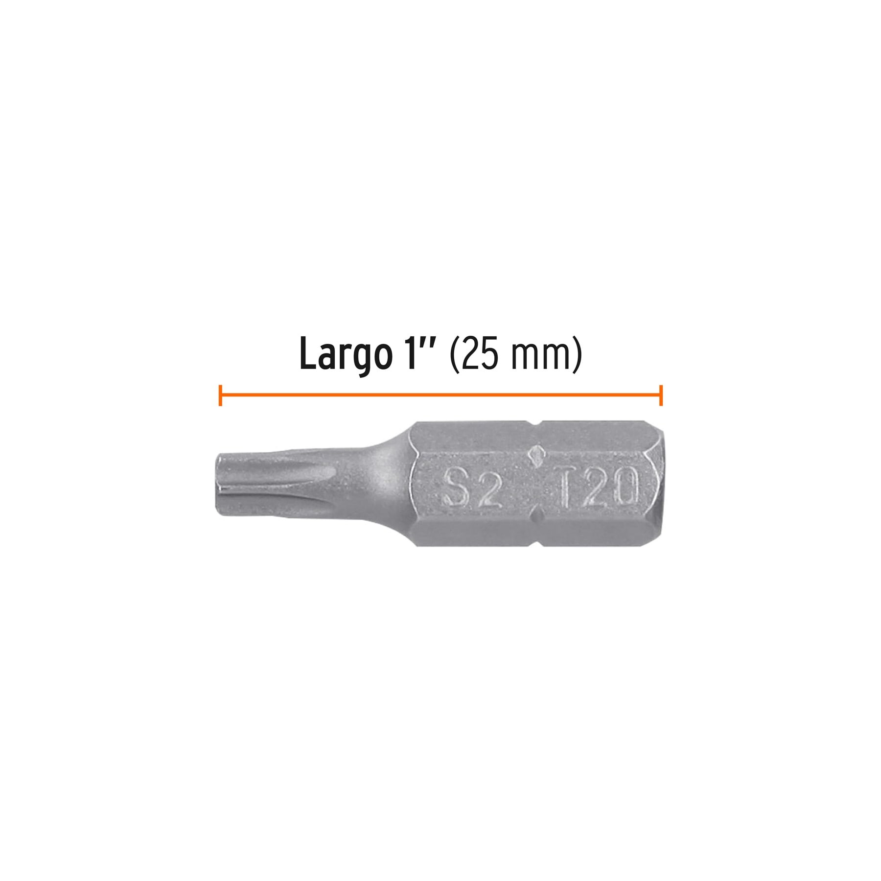 ESTUCHE CON 5 PUNTAS TORX T20 CON SEGURO LARGO 1", TRUPER EXPERT 12265