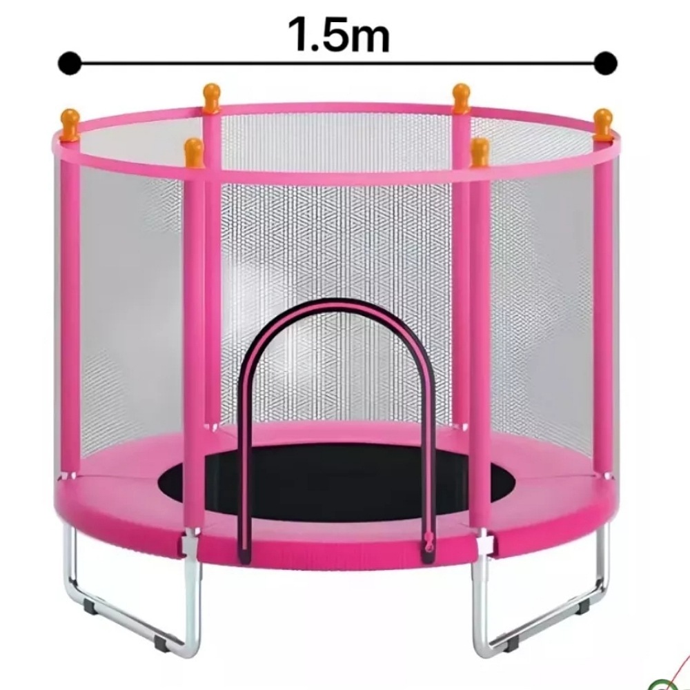 Trampolin Ninos Infantil Tumbling Resortes Red Seguridad 1.5