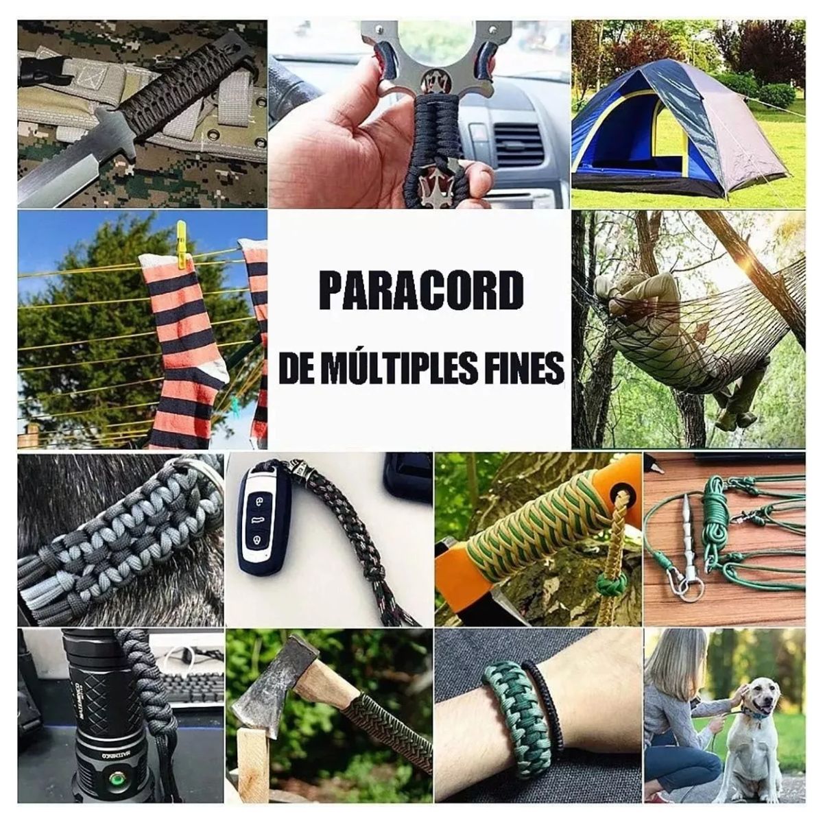 650 Paracord / Cuerda De Paracaídas - 9 Hilos 4mm 31m rojo