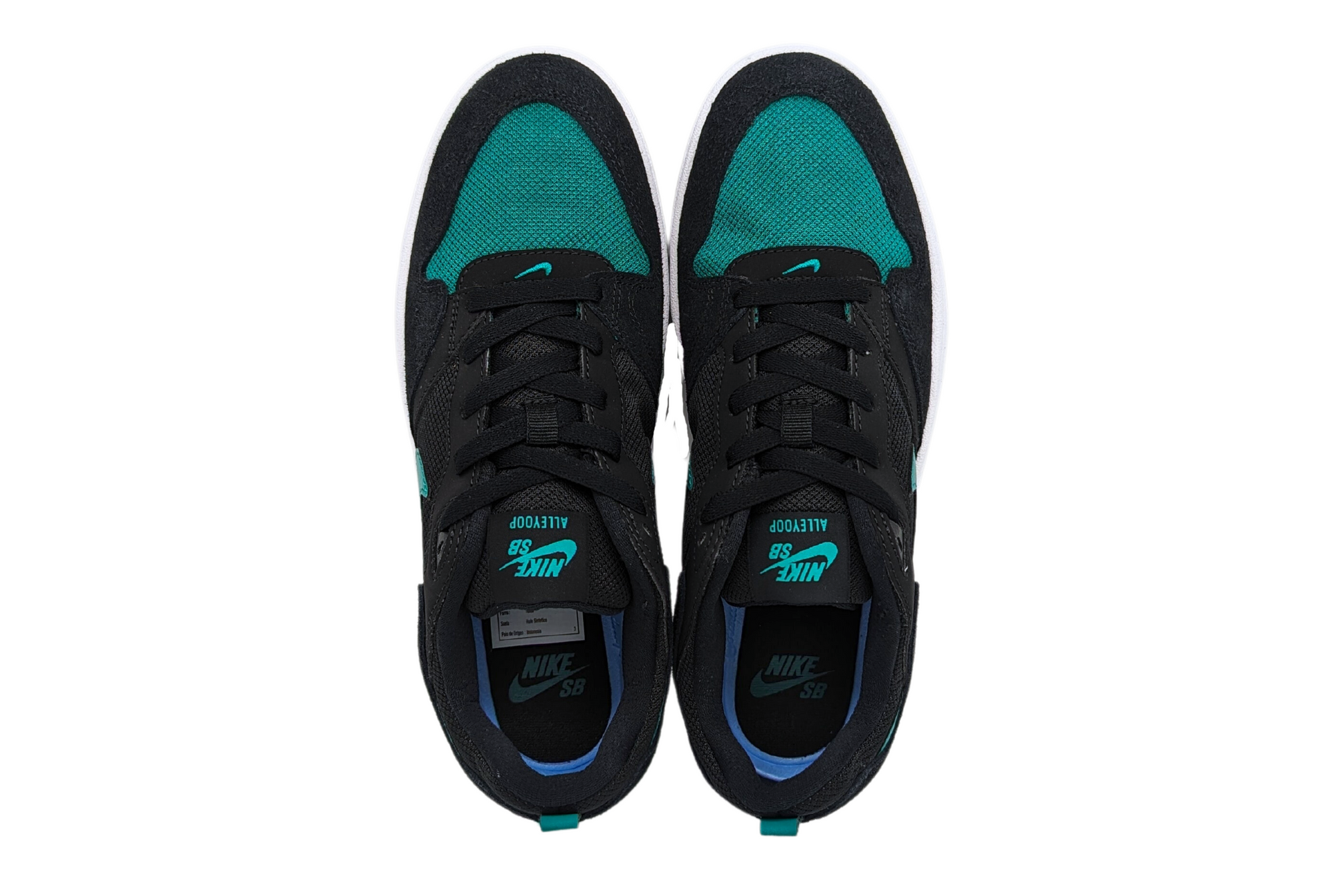 Tenis Nike SB Alleyoop Para Hombre CJ0882 007 Negro-Verde 