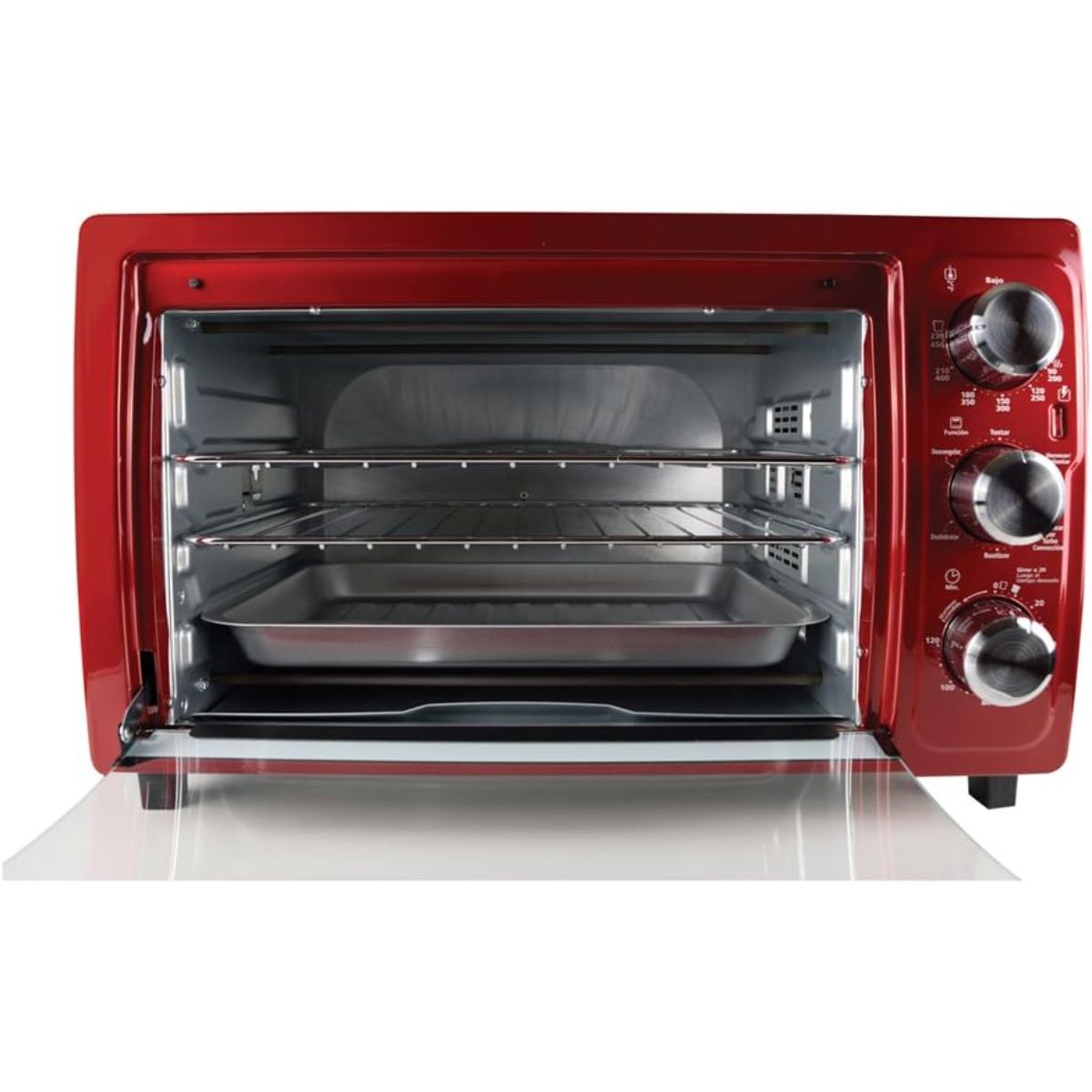 Horno Tostador Oster 32 litros Tecnología de calor por convección TSSTTV7132 roj
