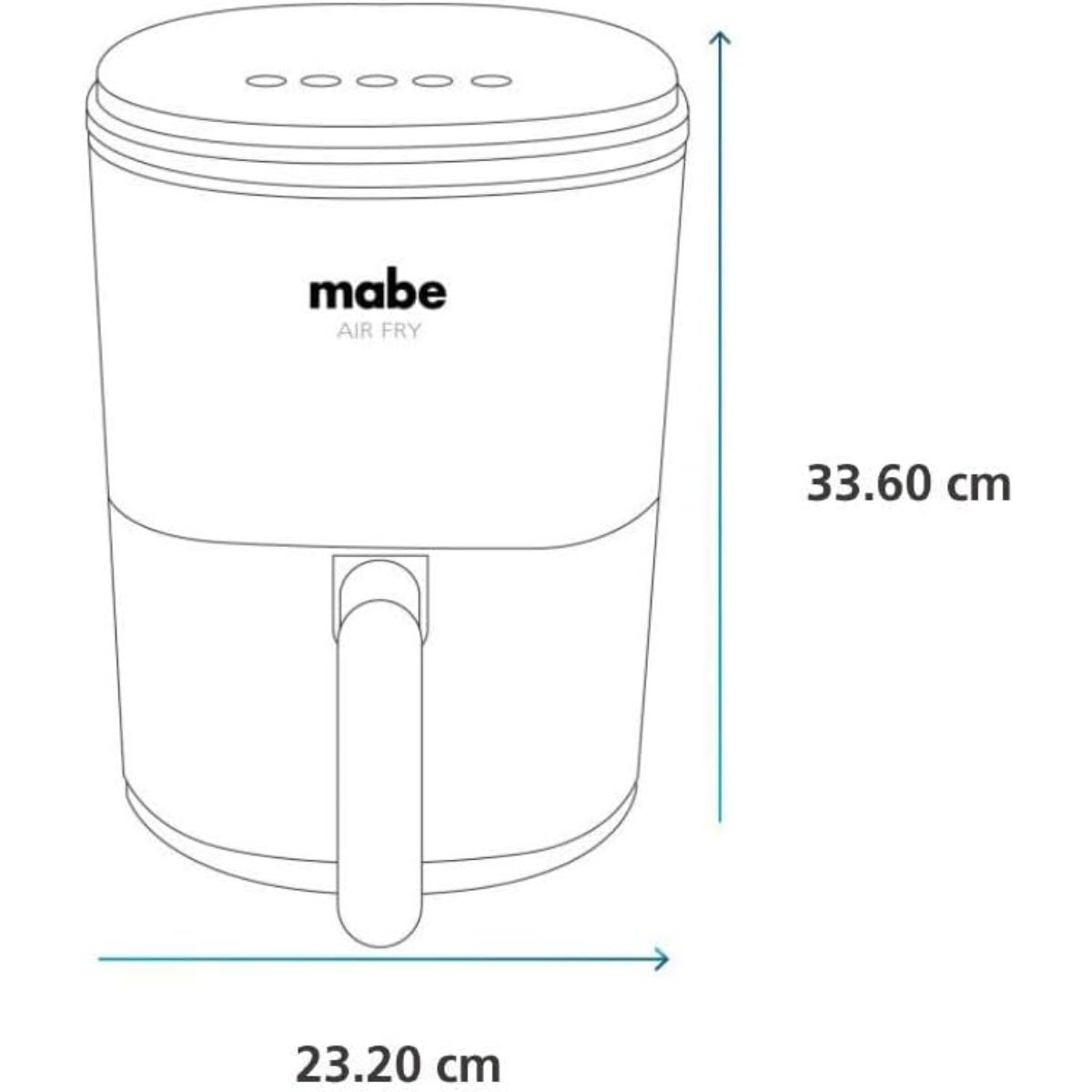 Freidora de aire Mabe 3.8 litros negra AFM38DNegro