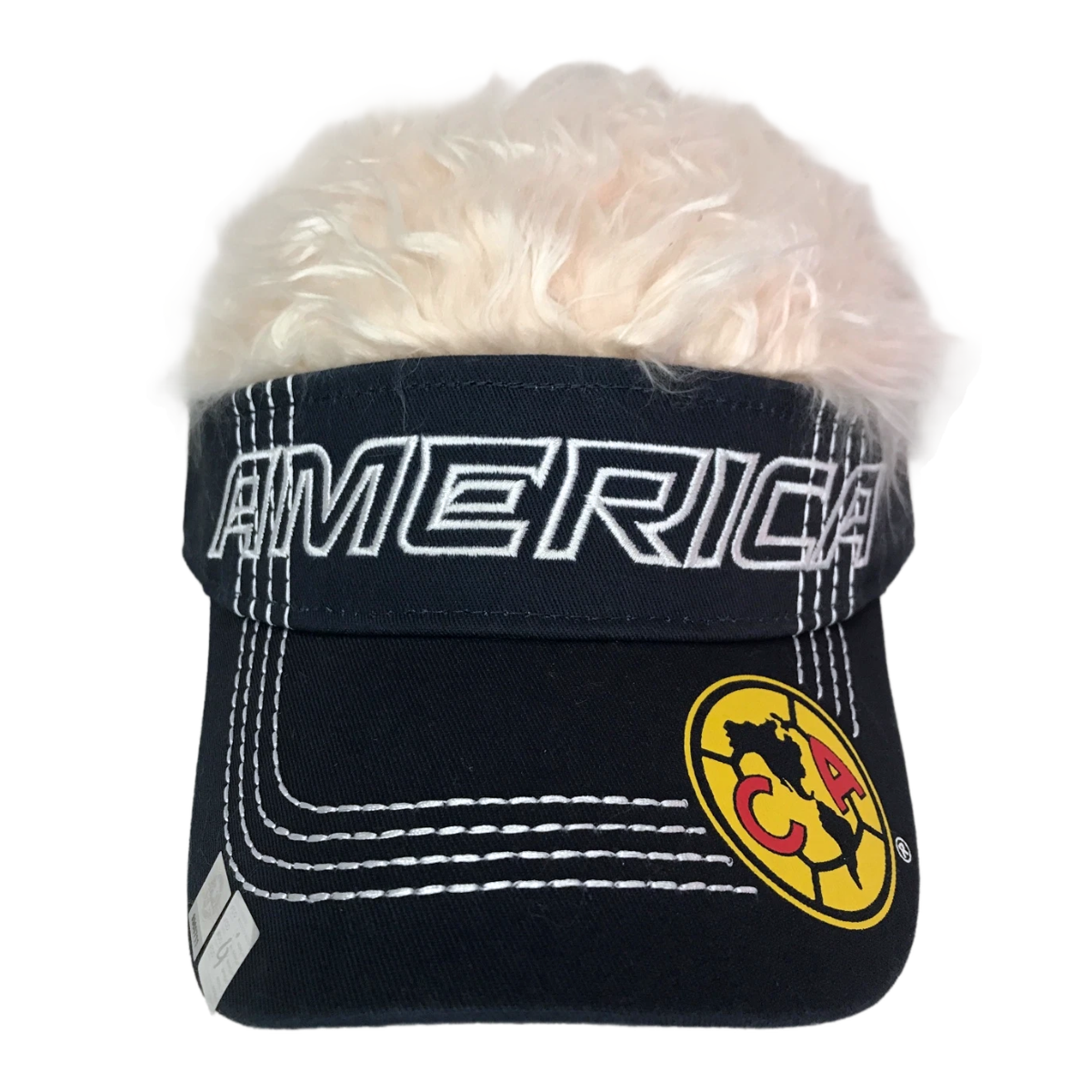 Gorra Tipo Visera Con Pelo Artificial Del Equipo Del América
