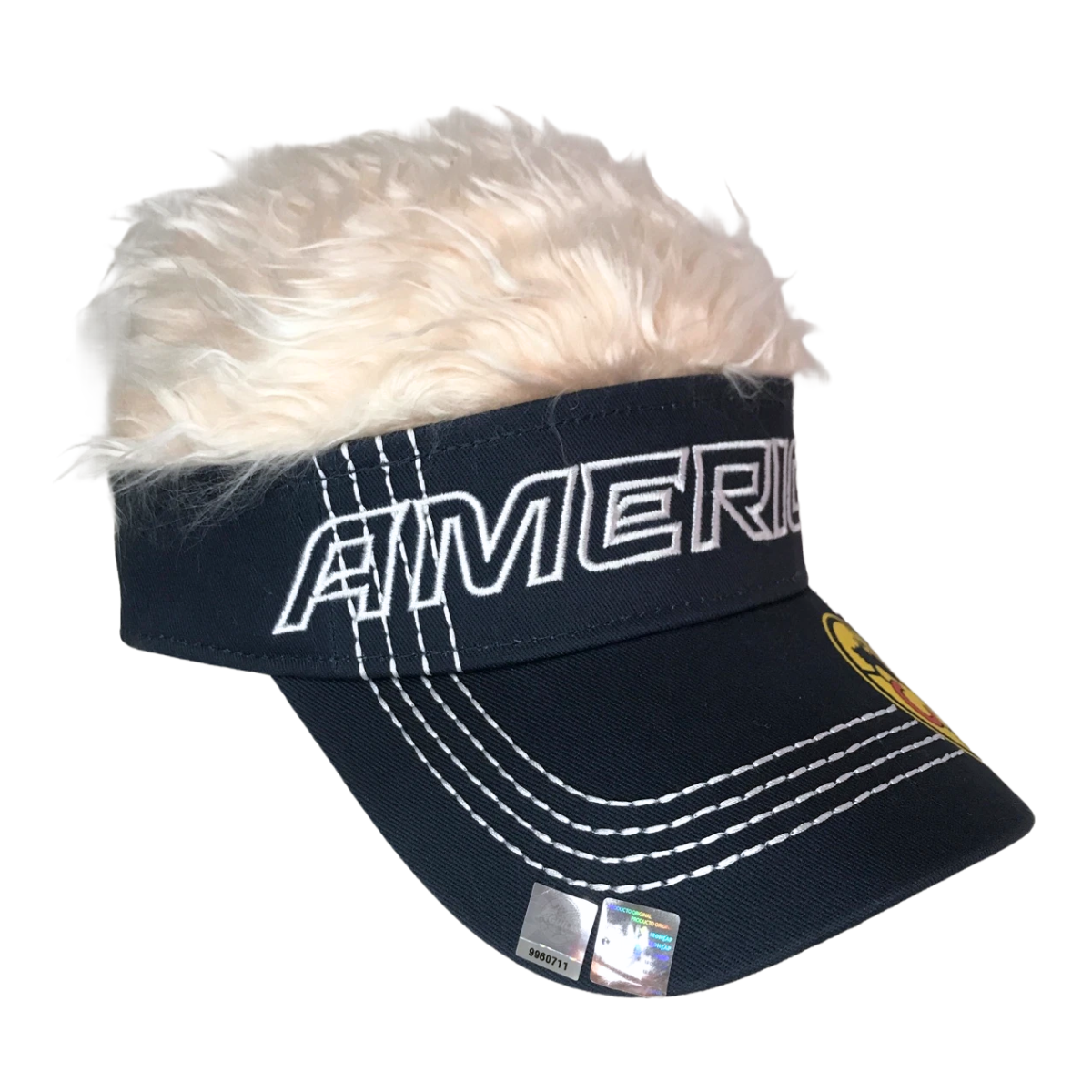 Gorra Tipo Visera Con Pelo Artificial Del Equipo Del América