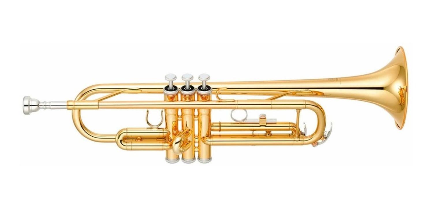Trompeta Laca Dorada Yamaha Ytr-3335 Profesional.