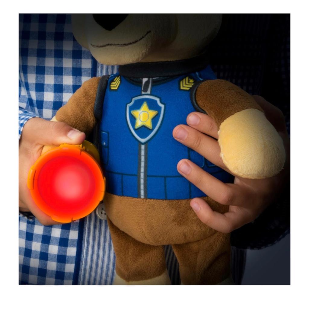 Paw Patrol Snuggle Up Peluche Chase Con Sonido Y Linterna