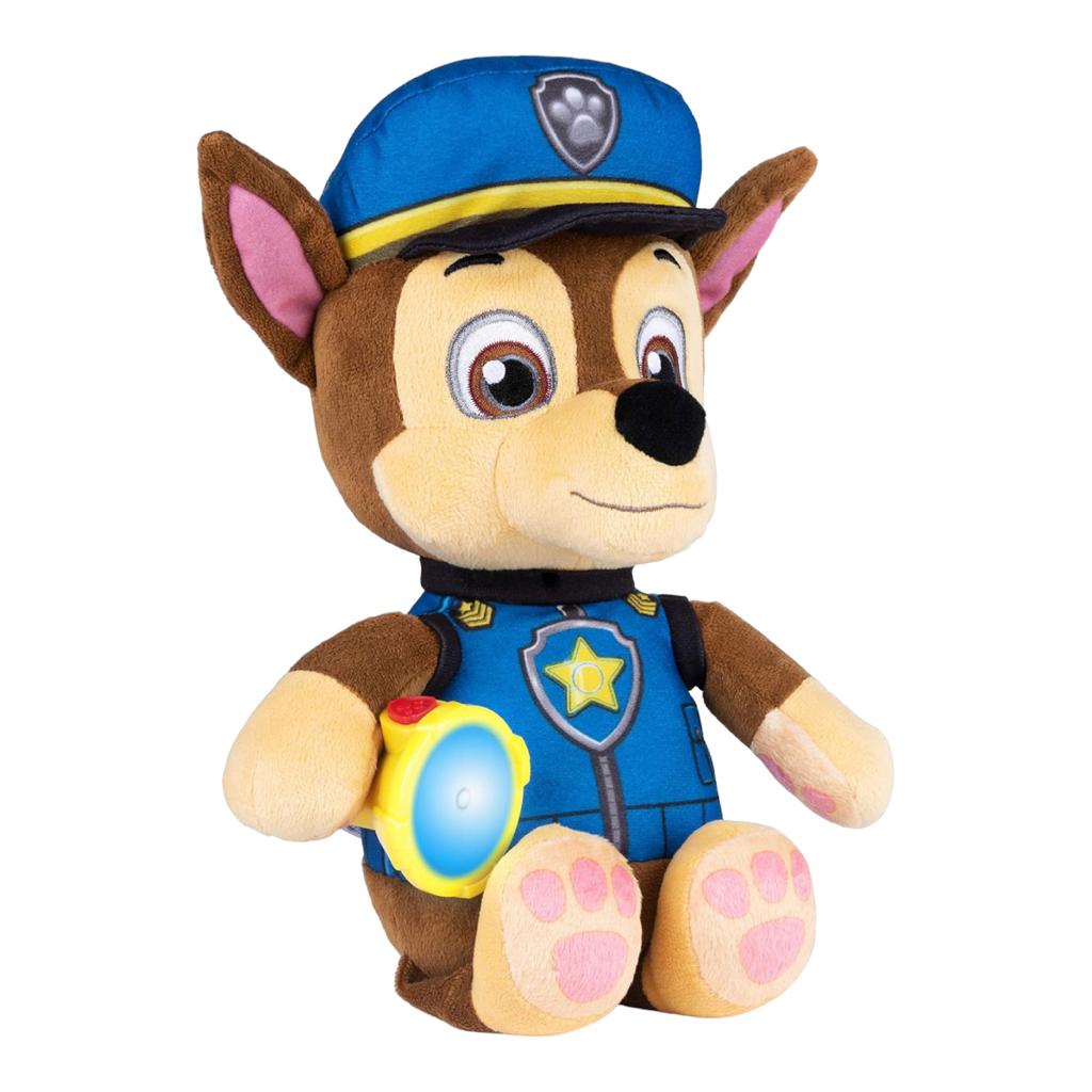 Paw Patrol Snuggle Up Peluche Chase Con Sonido Y Linterna