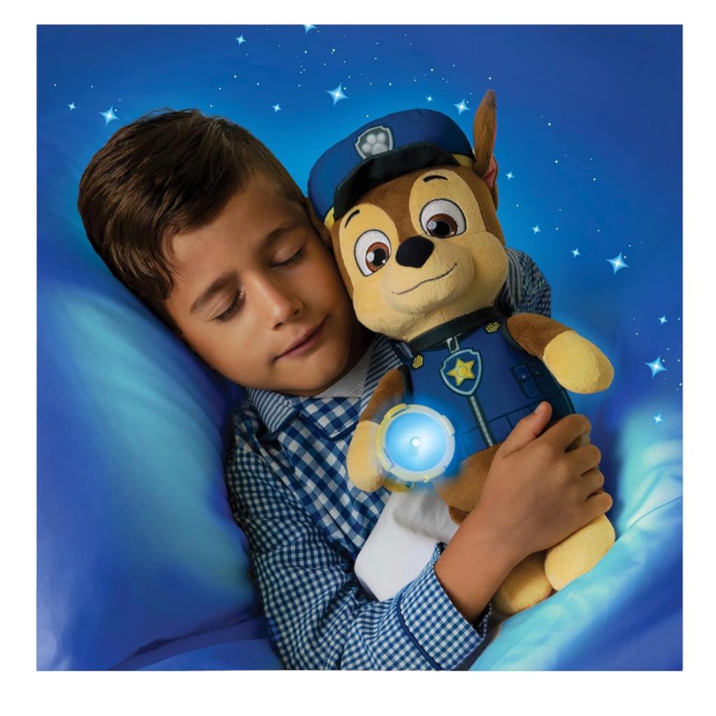 Paw Patrol Snuggle Up Peluche Chase Con Sonido Y Linterna