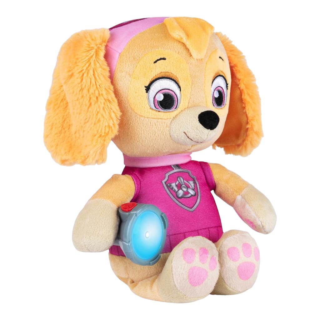 Paw Patrol Snuggle Up Peluche Chase Con Sonido Y Linterna