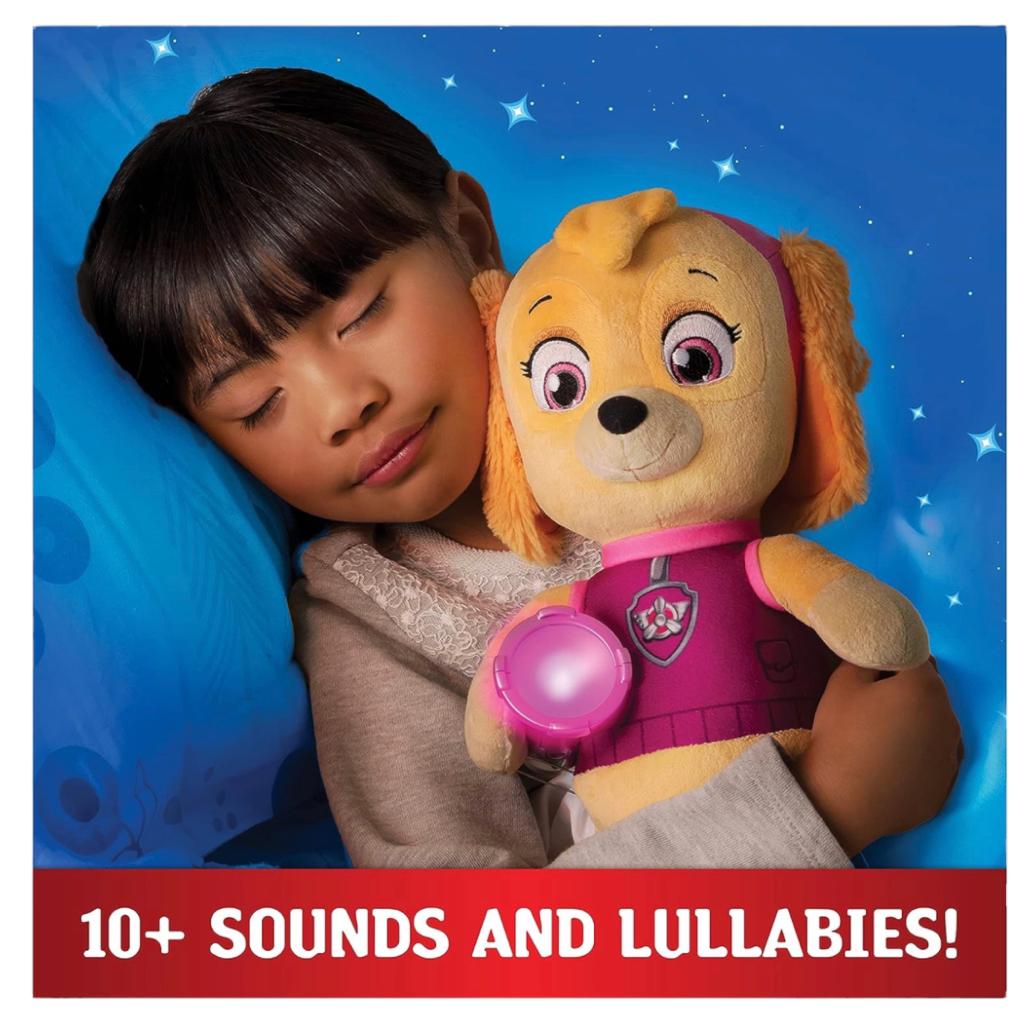 Paw Patrol Snuggle Up Peluche Chase Con Sonido Y Linterna