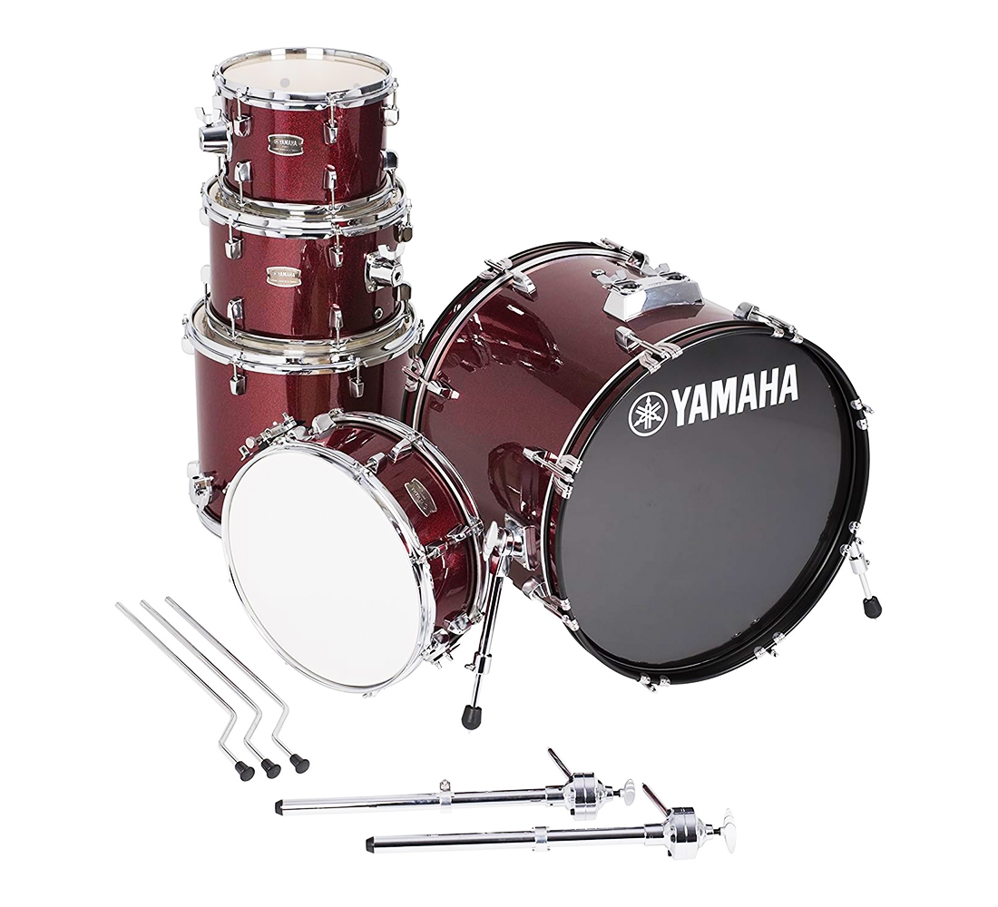 Batería Rydeen Burgandy 5 Piezas C/Set de Platillos Paiste J014USET