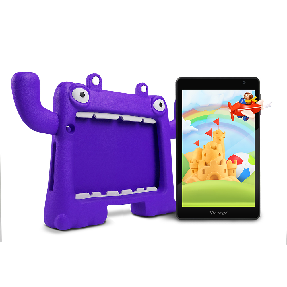 Tablet Vorago Pad 8 KIDS 8 pulgadas 4GB 64GB Android 13 Morado.