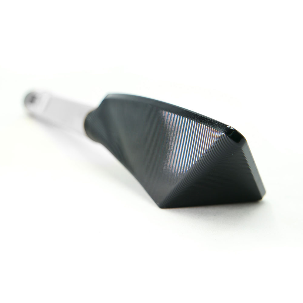 Espejo Para Moto Rasen Deportivo Con Vidrio Azul Tipo Rebanada Universal            Plateado