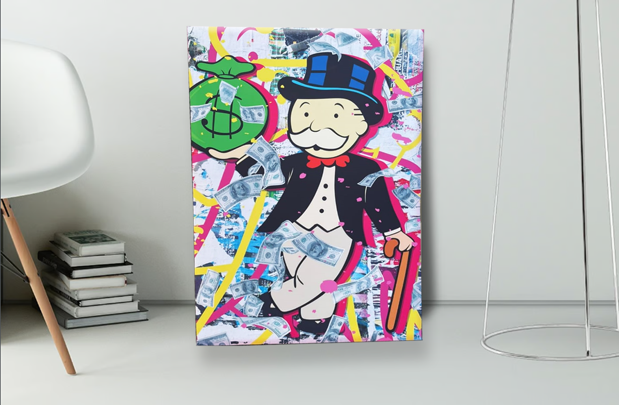 CUADRO DECORATIVO CANVAS 90x60 DISEÑO MONOPOLI impresión GRAN FORMATO