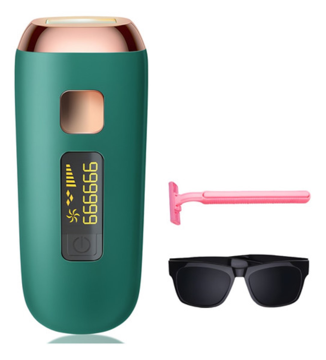 Depiladora Láser Permanente Lpl Para Cuerpo Y Cara Verde