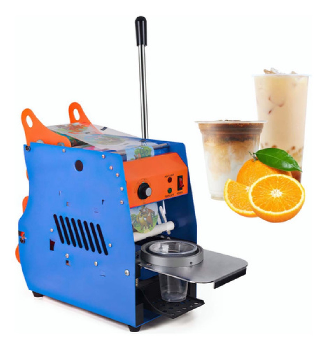 Máquina De Sellado Manual De Vasos Con Control D/temperatura AZUL