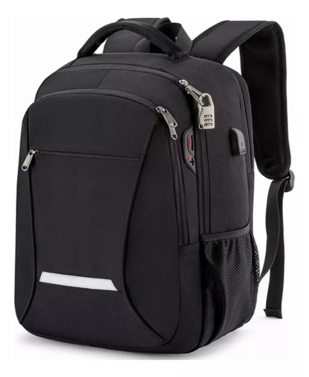 Mochila viaje QIQI FXW002-2816 color negro diseño liso 25L