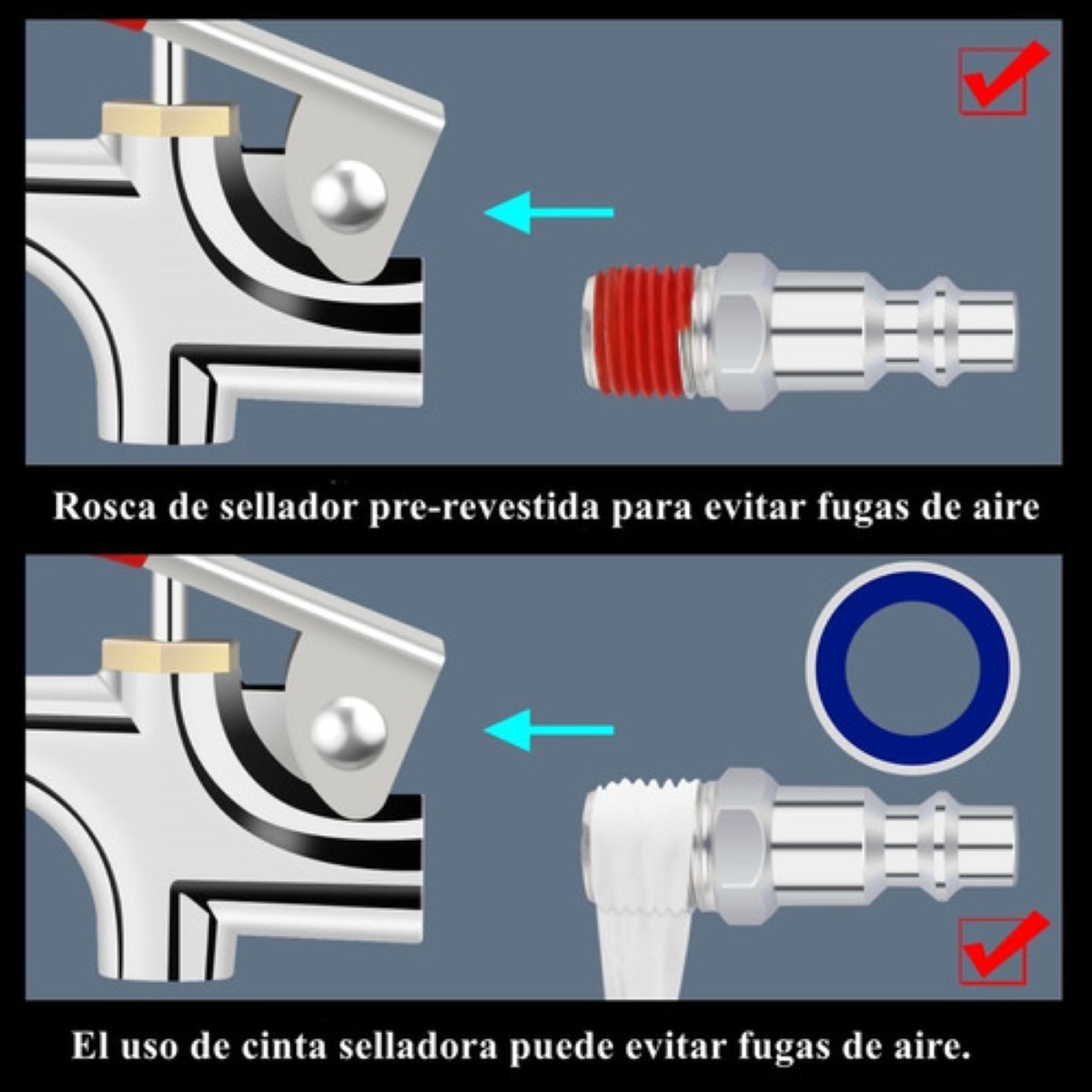 Kit De Accesorios Para Compresor De Aire, 20 Piezas amarillo/plata 