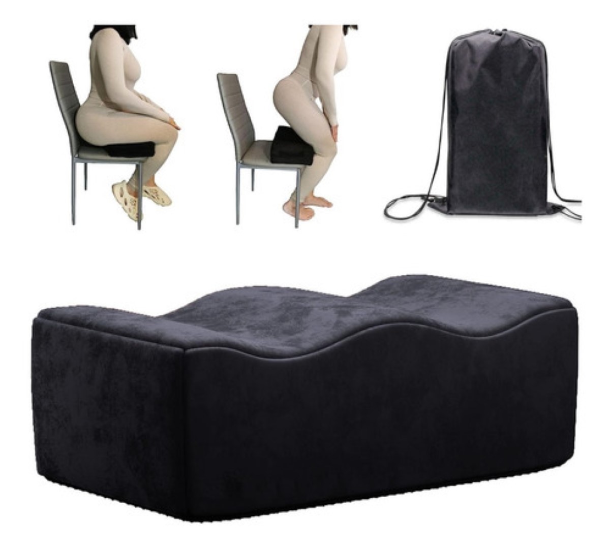 Cojín Postoperatorio De Aumento De Glúteos Bbl Pillow negro