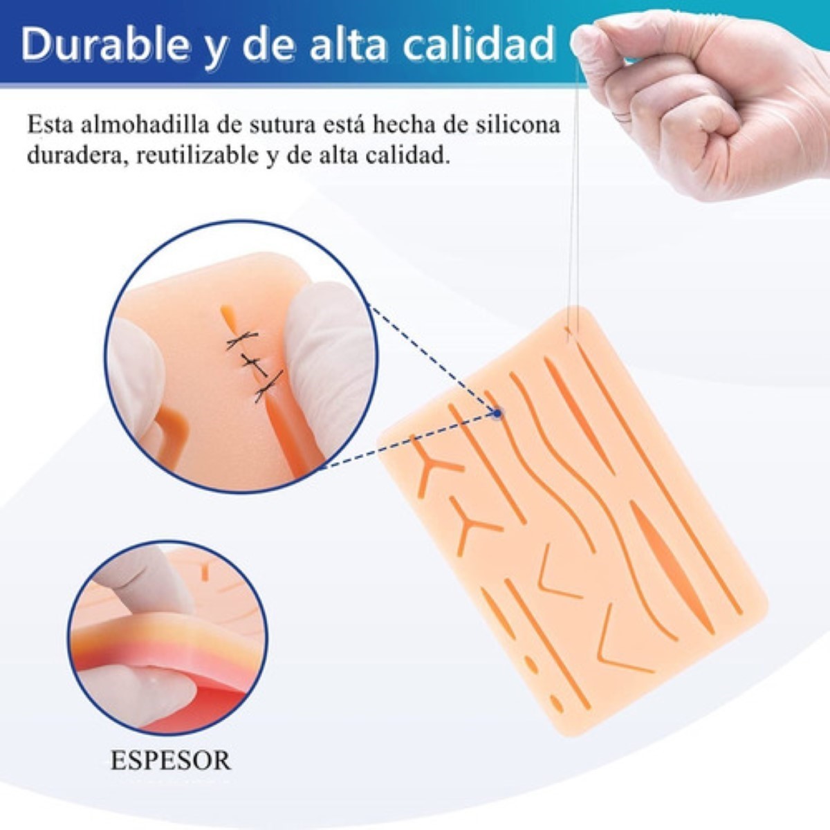 Kit De Práctica De Suturas Modelos Anatómicos rojo