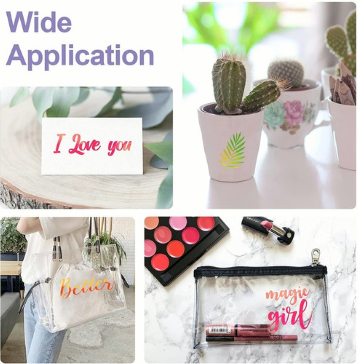 Vinil Tornasol Holográfico Para Cameo Cricut 30 cm 5 Pzs