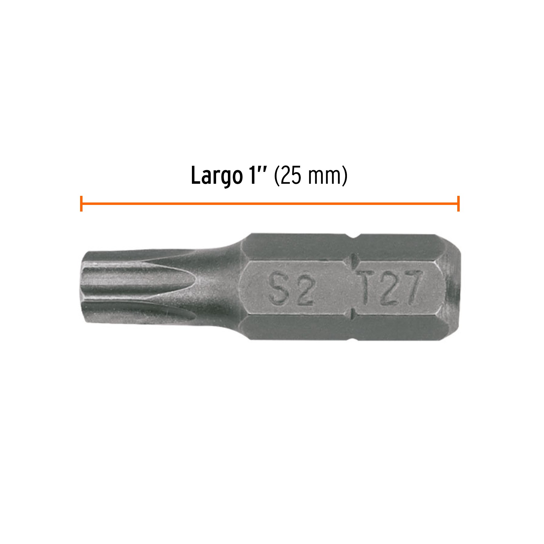 ESTUCHE CON 5 PUNTAS TORX T27 CON SEGURO LARGO 1", TRUPER EXPERT 12328