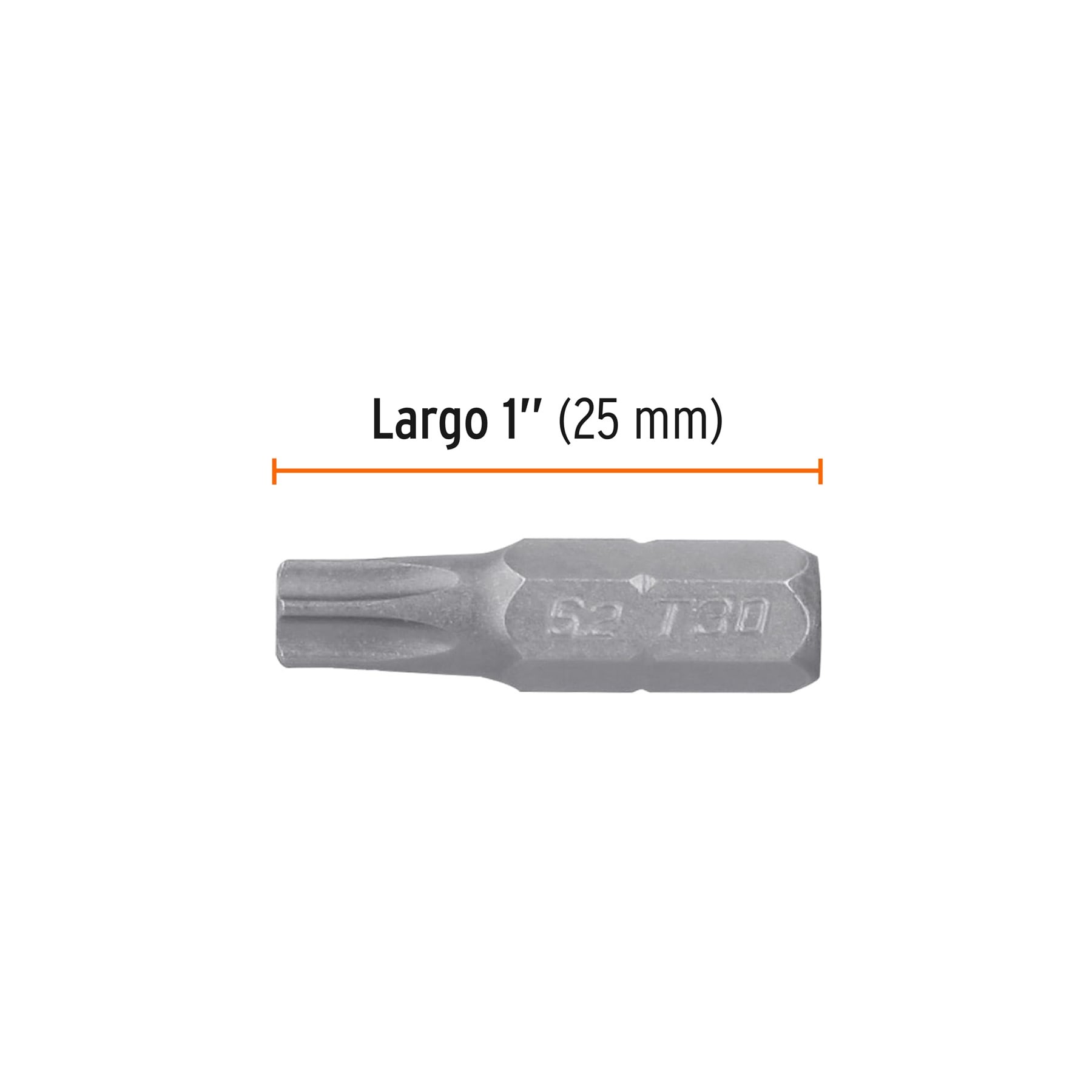 ESTUCHE CON 5 PUNTAS TORX T30 CON SEGURO LARGO 1", TRUPER EXPERT 12346