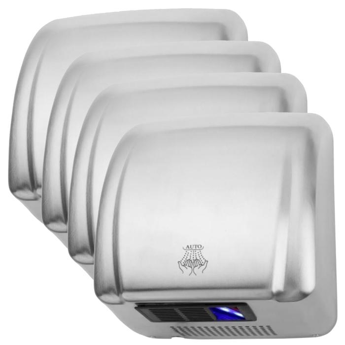 Secadores para los Baños MXSVI-004-6 4 Pzas Plata Mate con Sensor 20cm 2100W 110130V 60Hz 8A Tiempo de Secado 12 a 15 seg, DrySilver