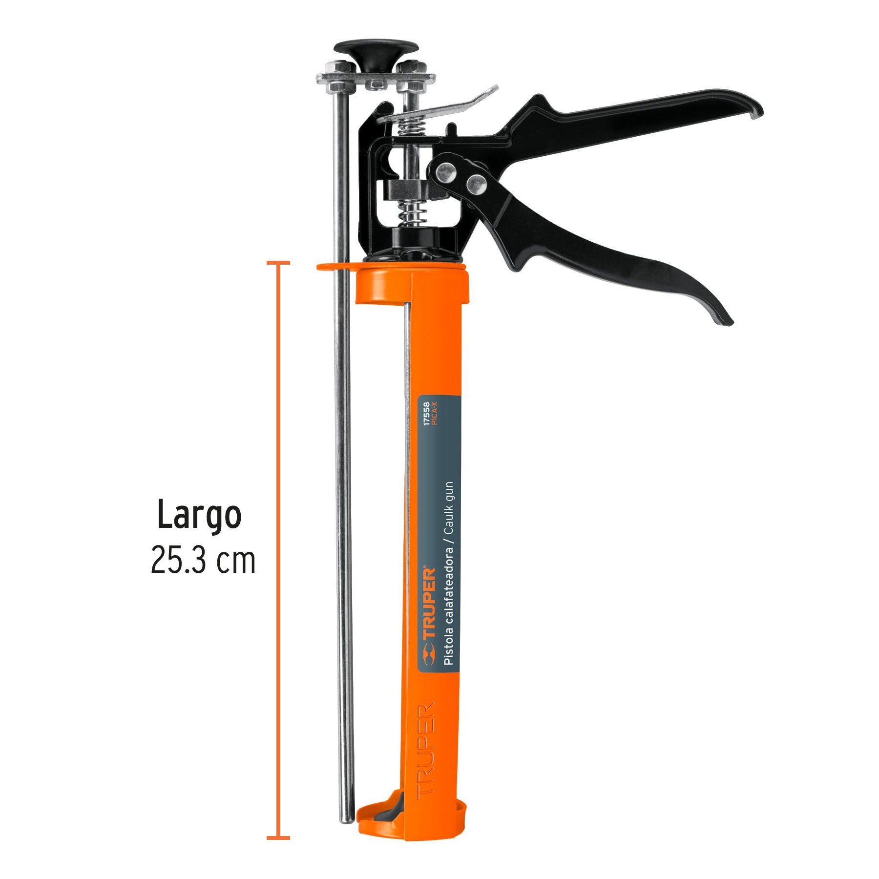 PISTOLA CALAFATEADORA TIPO ESQUELETO, REFORZADA, TRUPER 17558