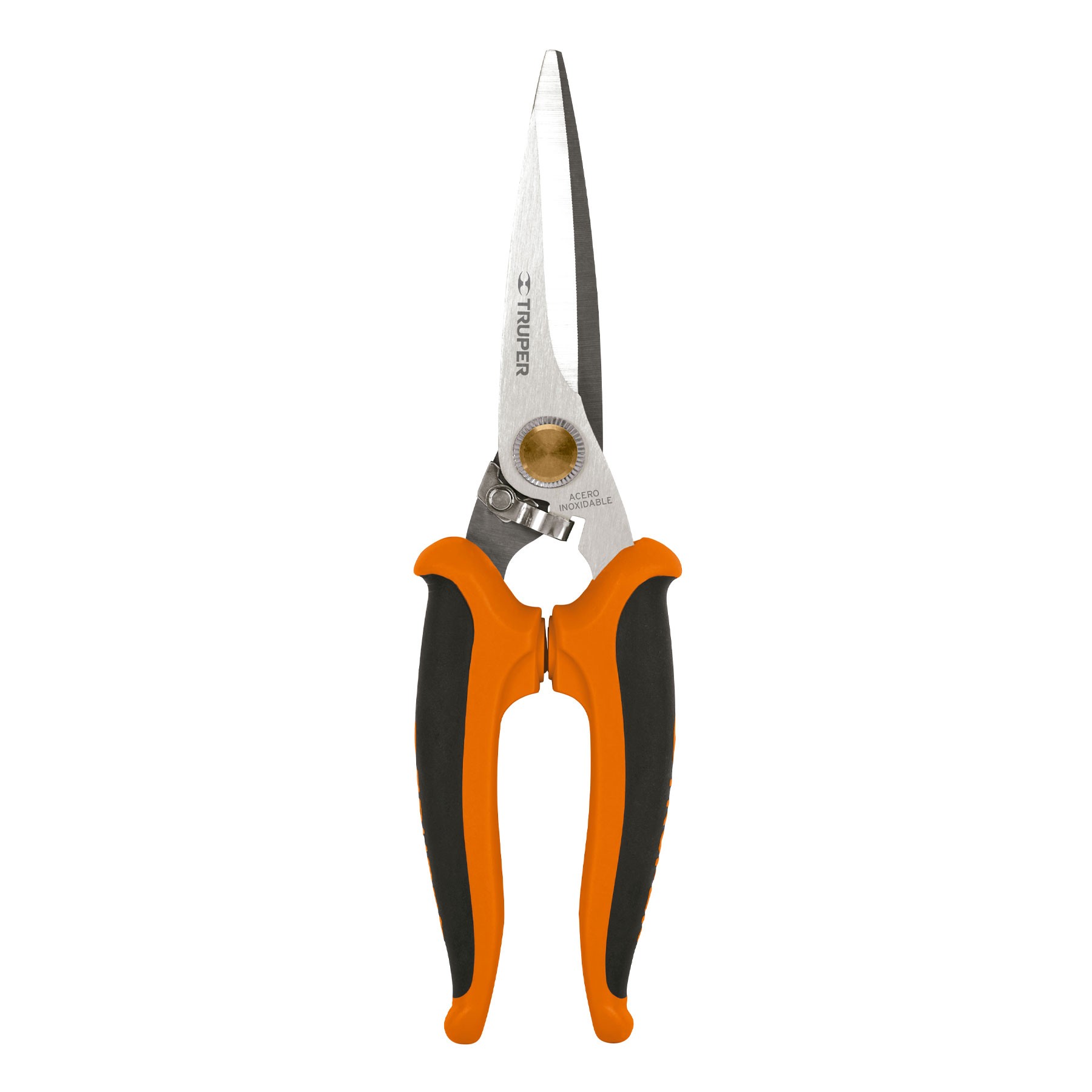 TIJERA 8" MULTIUSOS DE ACERO INOXIDABLE, MANGO COMFORT GRIP TRUPER 18493