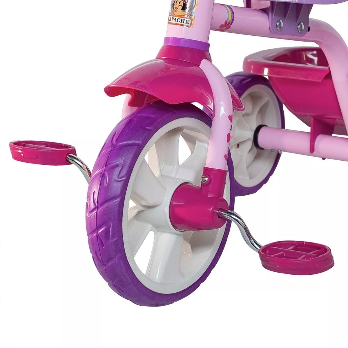 Triciclo Apache Trixie Lila Con Cajuela Rosa