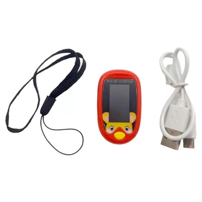 Oxímetros recargables MXOXK-001-27 1Pza Rojo Rango de Medición 70porciento -99porciento Spo2 30 240BPM mas menos 2BPM o mas menos 2porciento PR, OxiKid