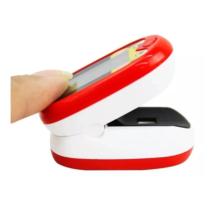 Oxímetros recargables MXOXK-001-27 1Pza Rojo Rango de Medición 70porciento -99porciento Spo2 30 240BPM mas menos 2BPM o mas menos 2porciento PR, OxiKid