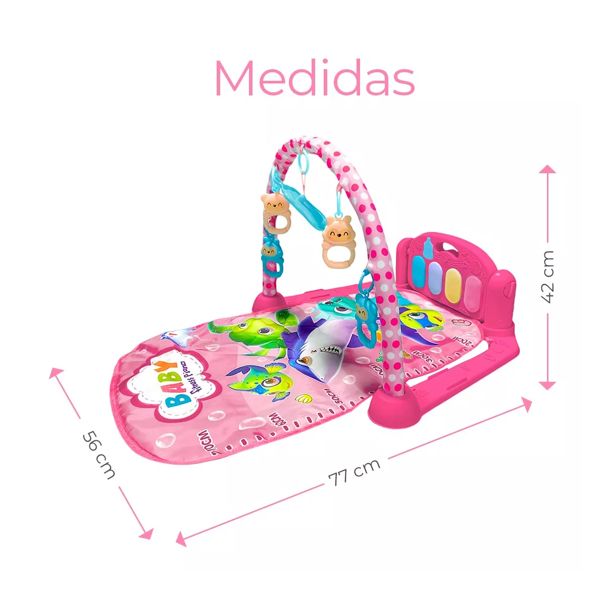 Gimnasio Piano Musical Tapete De Juegos Para Bebés Pataditas