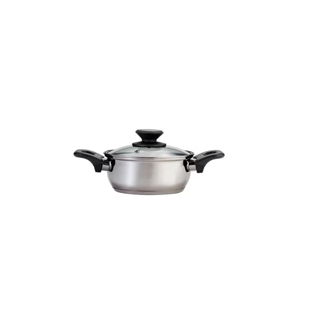 Batería De Cocina De Acero Inoxidable Antiadherente 9 Piezas Tramontina.