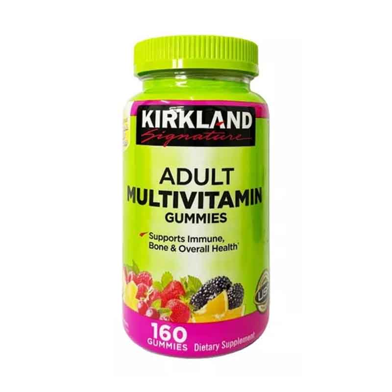 Multivitaminico Adulto Kirkland Signature 160 gomitas Soporte para Los Huesos y Sistema Inmune