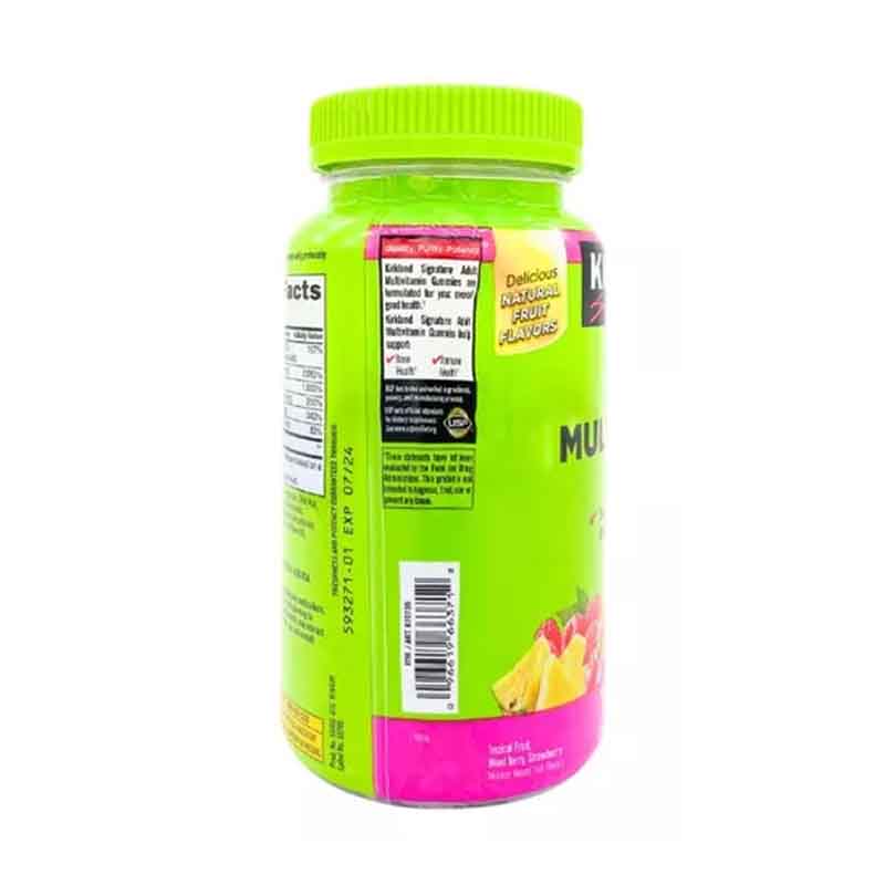 Multivitaminico Adulto Kirkland Signature 160 gomitas Soporte para Los Huesos y Sistema Inmune