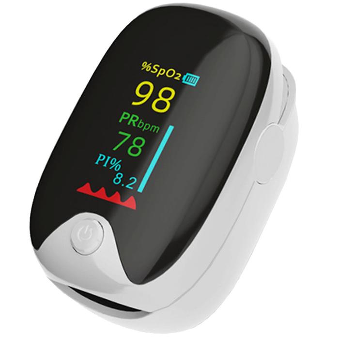 Tensiómetro de dedo MXOXW-003-8 3 pzas Blanco Rango de Medición 70porciento -99porciento Spo2 30BPM-240BPM mas menos 2BPM o mas menos 2porciento PR 2xAAA No Incluidas OxiPulseWhite